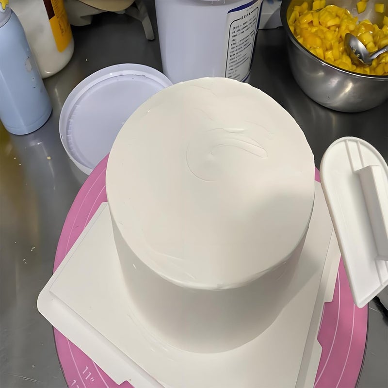 MEYIART 2 PCS Fondant Smoothing,Cake Decoration Icing Smoother, Paddle Fondant Polisher Finisher Sugarcraft Cups,fondant paddle,White,14.5 x 8 cm/5.7" x 3.1" - Image 5