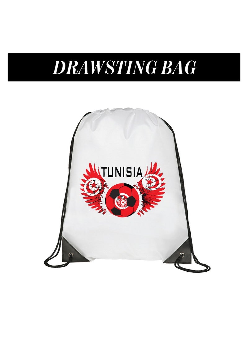 Tunisia Sports Combo Pack - Choose Your Perfect Combo - Cap - Scarf - Flag - Flag Pin - Drawstring Bag - Image 4