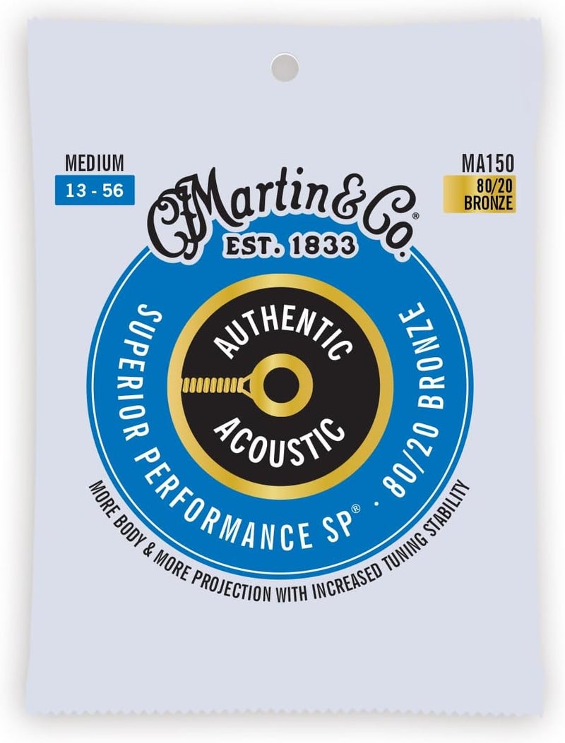 Martin MA150 Authentic Acoustic - SP - 80/20 Bronze Medium Guitar Strings (13-56) - Image 1