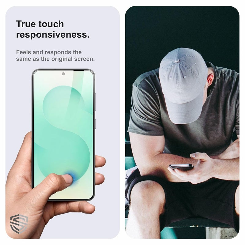 Skyddshield Military-Grade Gorilla Tempered Glass For Samsung Galaxy S25 (6.2 Inch) With Installation Kit | Edge to Edge Coverage | Black - Image 4