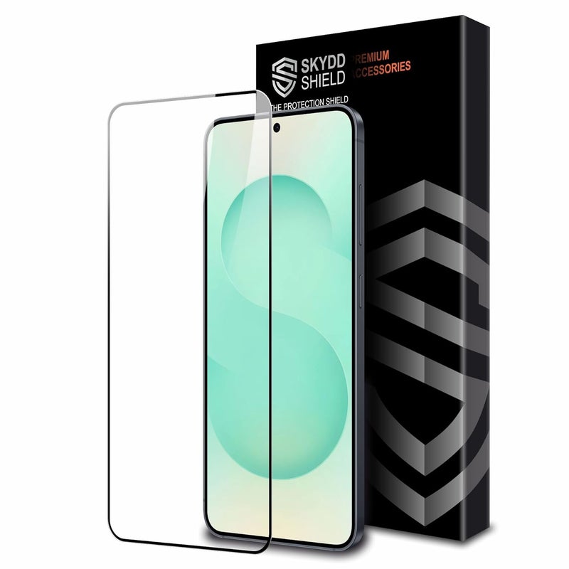 Skyddshield Military-Grade Gorilla Tempered Glass For Samsung Galaxy S25 (6.2 Inch) With Installation Kit | Edge to Edge Coverage | Black - Image 1