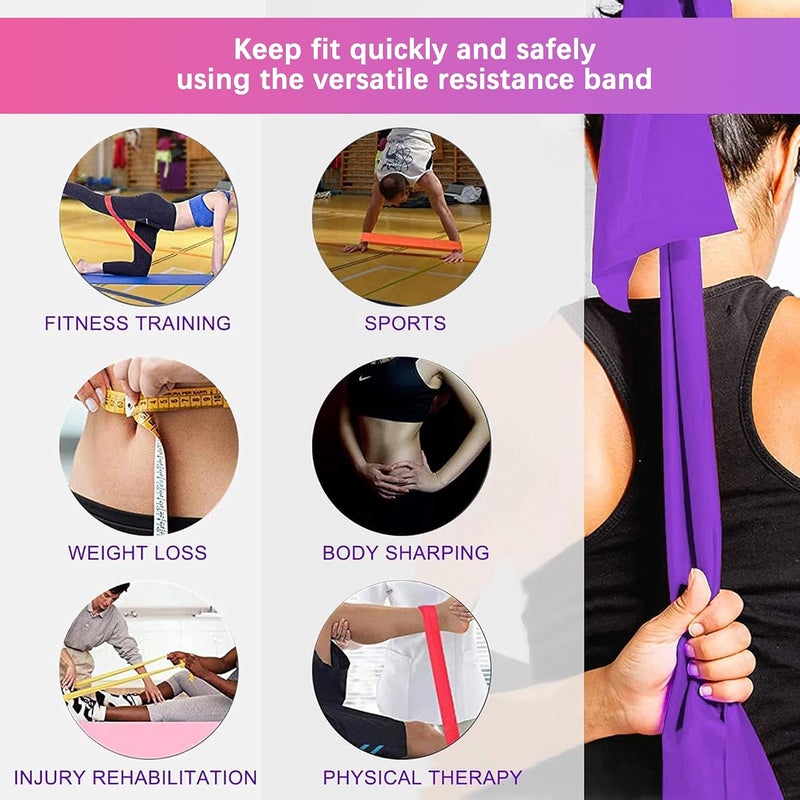 NeoStyle 5-Piece Resistance Bands Set for Home Fitness & Strength Training - Image 3