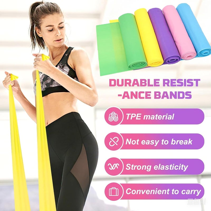 NeoStyle 5-Piece Resistance Bands Set for Home Fitness & Strength Training - Image 4