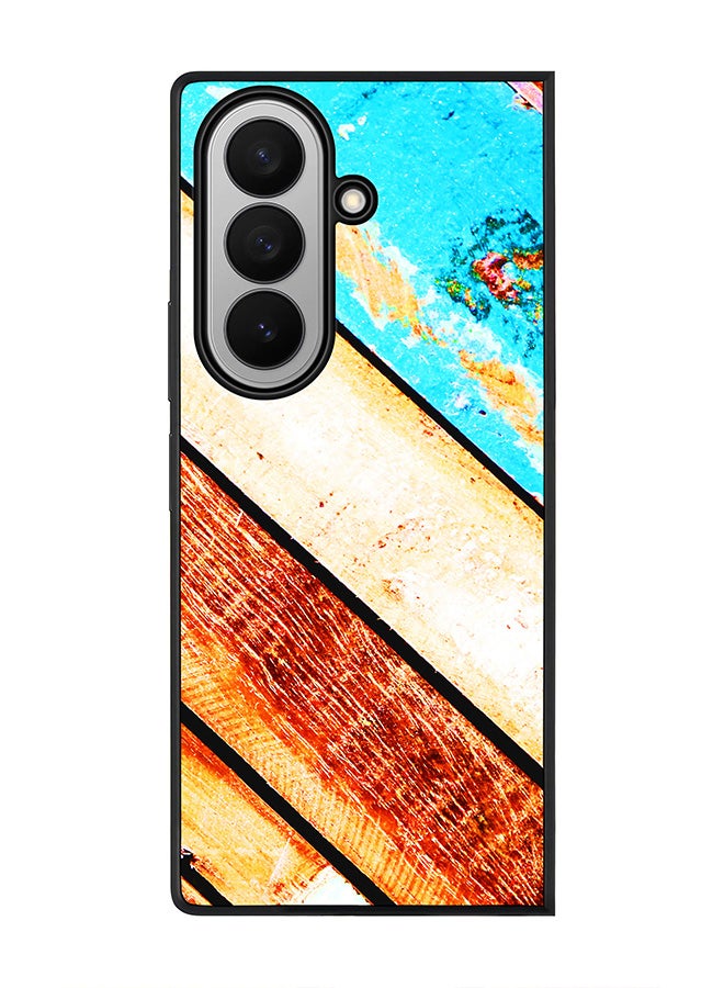 Stylizedd For Samsung Galaxy Z Fold7 Case,Slim fit Camera Protection, Shockproof Thin Phone cover  - Wooden Pier