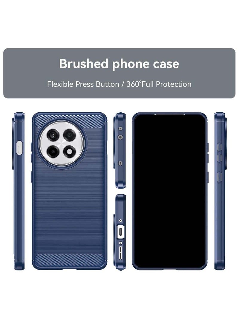 دبليو تيك ون بلس 13R 5G 2025 غطاء حافظة واقية من السيليكون المصقول - أزرق داكن - Image 2