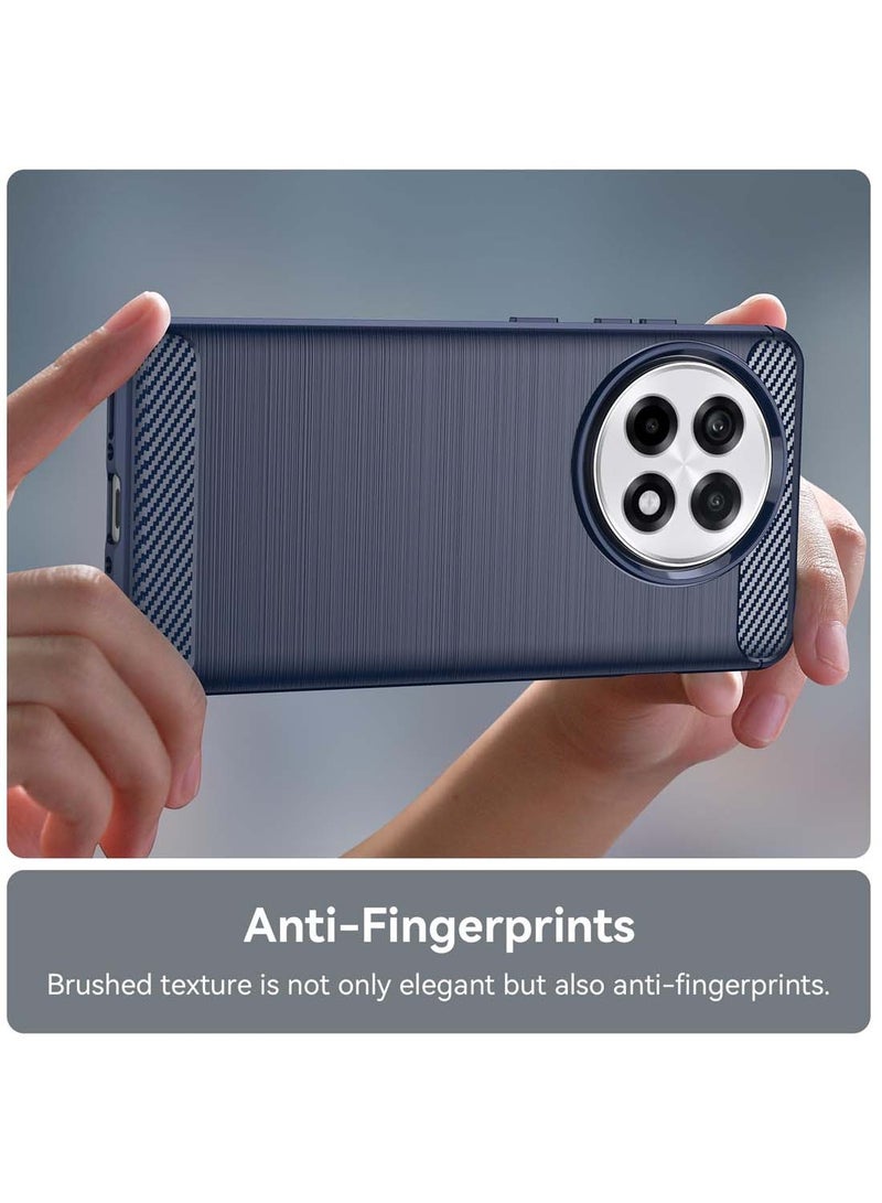 دبليو تيك ون بلس 13R 5G 2025 غطاء حافظة واقية من السيليكون المصقول - أزرق داكن - Image 4