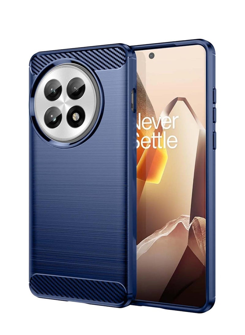 دبليو تيك ون بلس 13R 5G 2025 غطاء حافظة واقية من السيليكون المصقول - أزرق داكن - Image 1