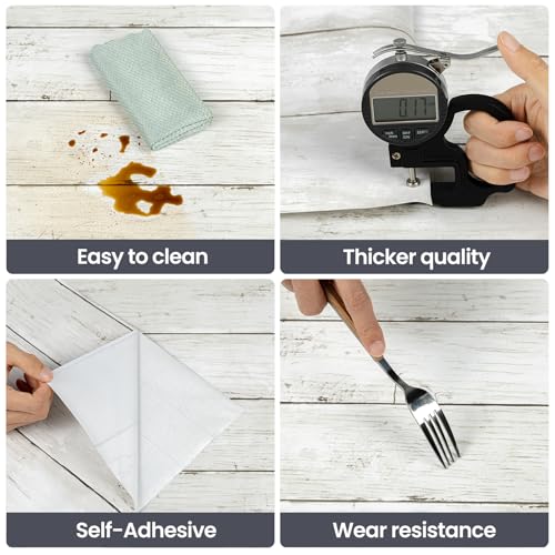 Abyssaly White Grey Wood Self Adhesive Paper 17.71 in X 32.8 Ft Removable Wood Peel and Stick Wallpaper Decorative Wall Covering Vintage Wood Panel Interior Film - Image 2