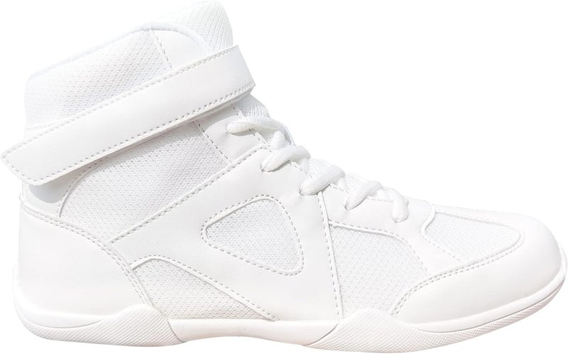 Danzcue Mid Top White Cheer Shoes - Image 2