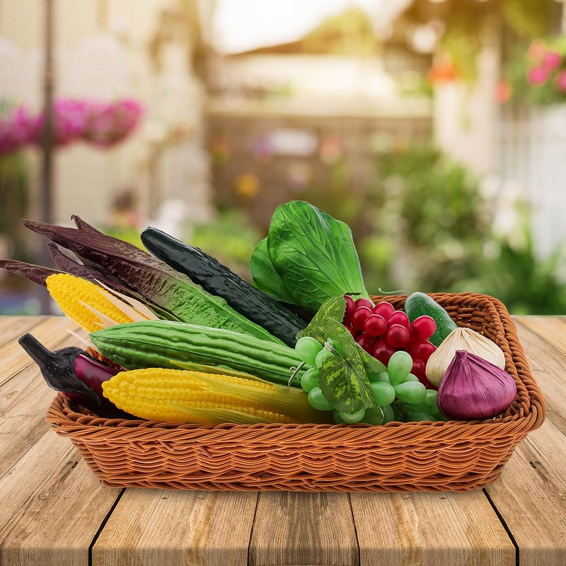 Meiwlong 12 PCS Artificial Fake Realistic Vegetable Faux Lifelike Plastic Photography Props Centerpieces Fruit Model Decoration Home Party Festival - Image 5