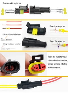 Y&D Waterproof Automotive Electrical Connector Terminal 352 Pieces Set Boxed Xenon Lamp Harness Plug Kit for 1/2/3/4 Pin  - Image 5