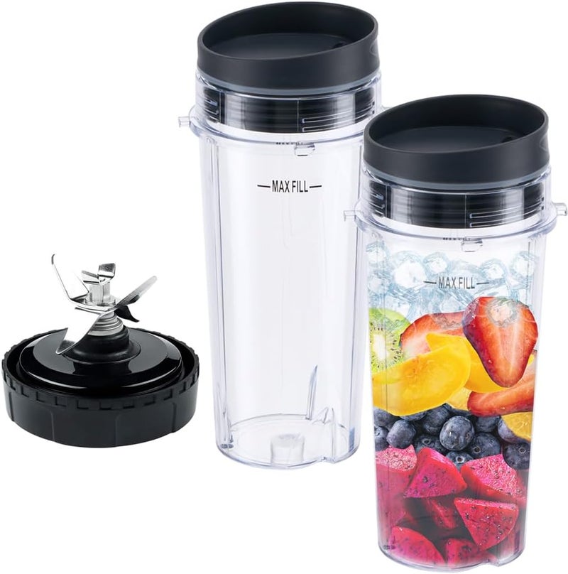 ABTER Replacement Parts for Nutri Ninja, 6Fin Blender Male Blade and cups Set for Blender BL660 BL770 BL780 BL740 etc. (5-pack) - Image 1
