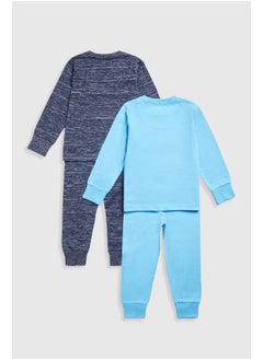 mothercare Football Pyjamas - 2 Pack  - Image 2