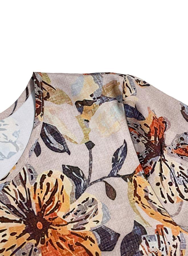 Take Two Women Floral Printed Long Sleeve Mini Dress - Image 5