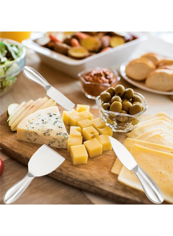 Premium 6-Piece Stainless Steel Cheese Knife Collection with Cheese Fork, Slicer and Cutters for Kitchen  - Image 4