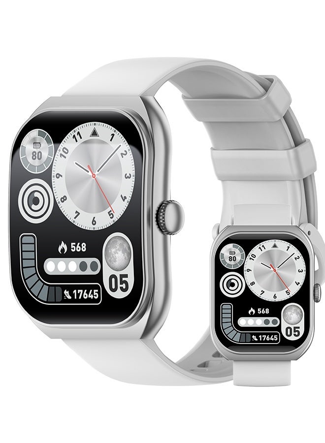 RollsTimi 2025 New Sports Smart Watch, 2.01-Inch HD Full Touch Screen, Wireless Calling, DIY Custom Watch Face, Daily Sports Waterproof, Voice Assistant, Multiple Sports Modes, RT Z172