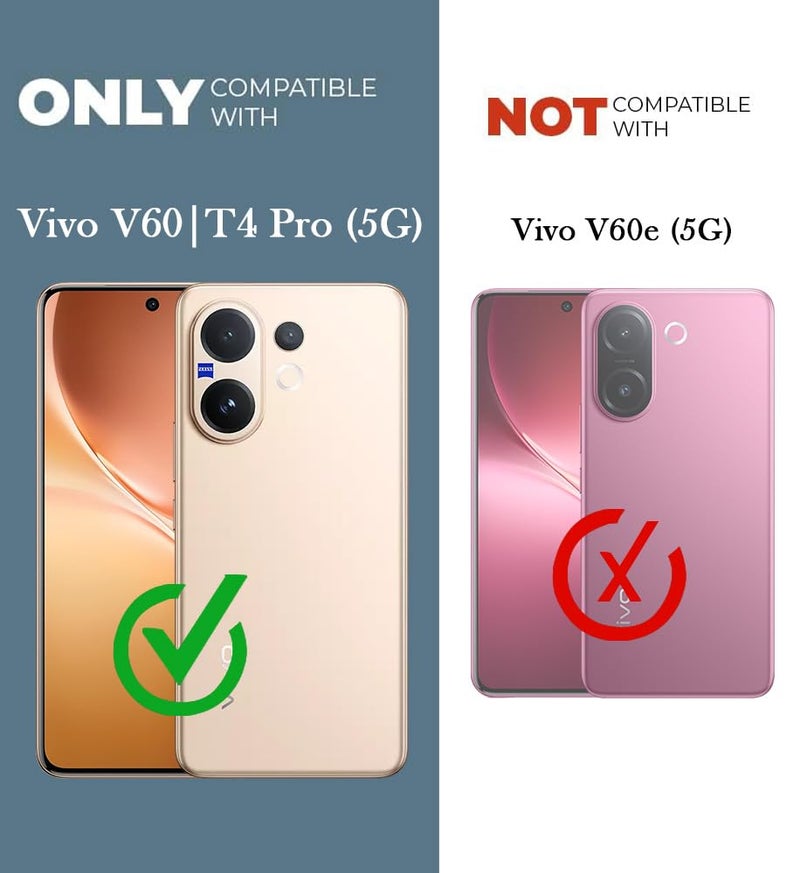 Jkobi Lifetime Anti-Yellow Clear Back Cover Case for Vivo V60 | Vivo T4 Pro (Sleek Hard Crystal | Shockproof and Camera Protection) - Image 4