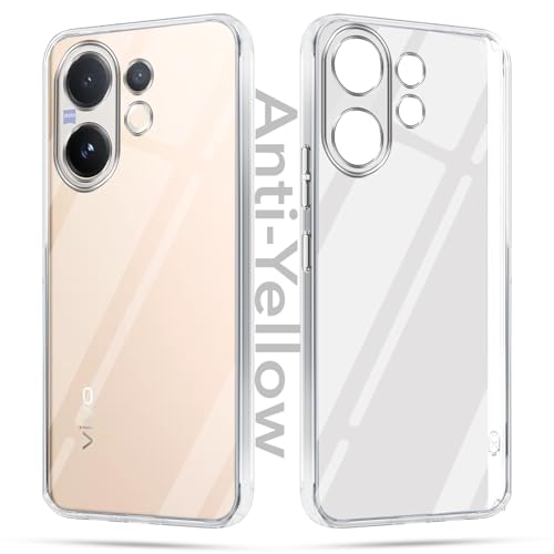 Jkobi Lifetime Anti-Yellow Clear Back Cover Case for Vivo V60 | Vivo T4 Pro (Sleek Hard Crystal | Shockproof and Camera Protection) - Image 1