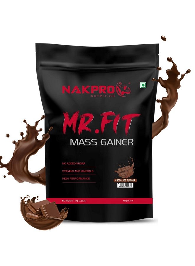 NAKPRO NAKPRO Mr. Fit Super Fast Weight Gainers/Mass Gainers Powder(1 Kg, Chocolate)  - Image 1
