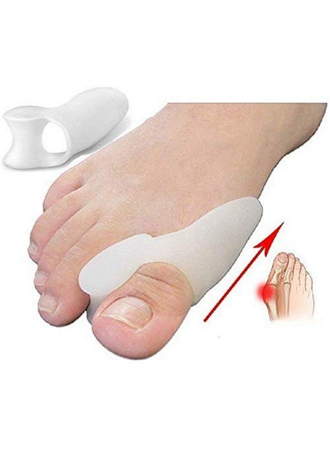NEXT ANGLE STOREMART Small Soft Silica Gel White Foot Protector 2 Pieces Toe Separator (White) - Image 4