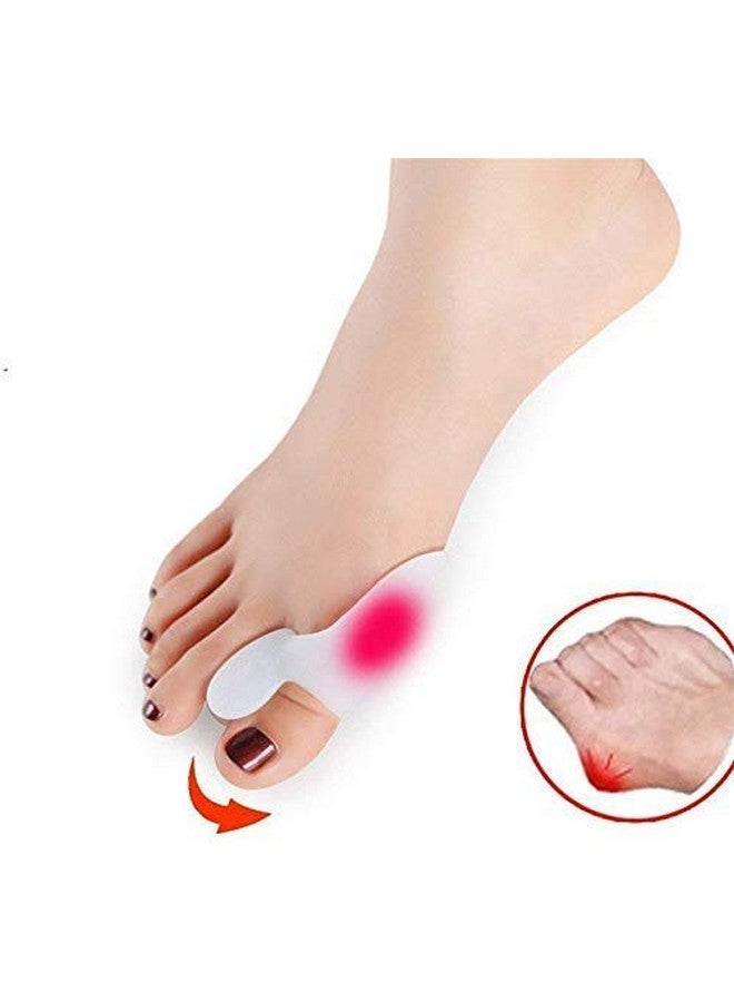 NEXT ANGLE STOREMART Small Soft Silica Gel White Foot Protector 2 Pieces Toe Separator (White) - Image 3