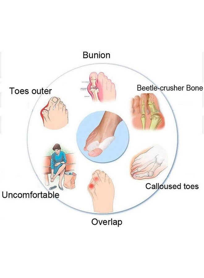 NEXT ANGLE STOREMART Small Soft Silica Gel White Foot Protector 2 Pieces Toe Separator (White) - Image 5