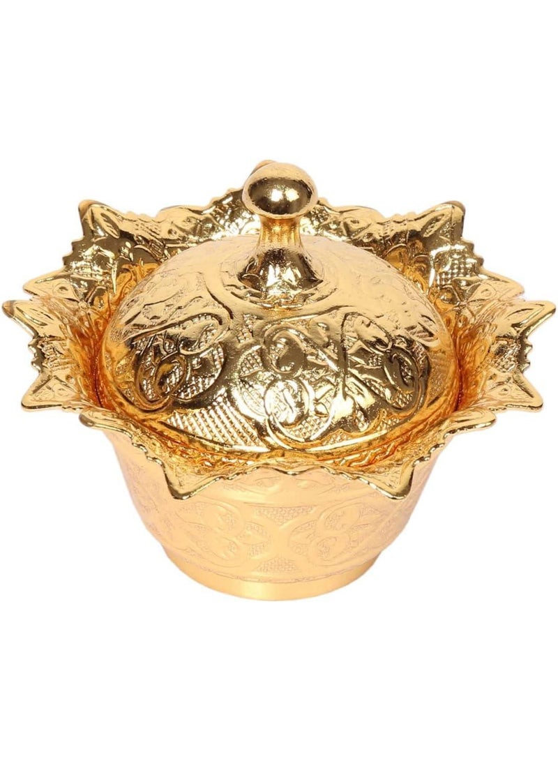Chic Ottoman-Style Copper Sugar Pot with Lid – Magical Gold Color, Stylish Design, Made in Turkey  - Image 2