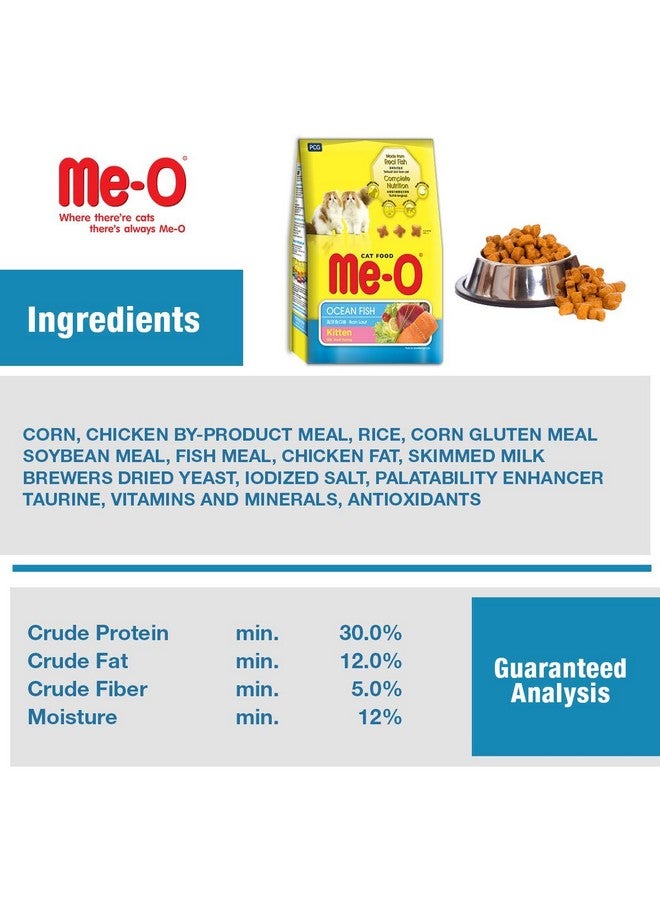 Me-O Kitten Dry Cat Food (Ocean Fish ) 1.1 Kg - Image 4