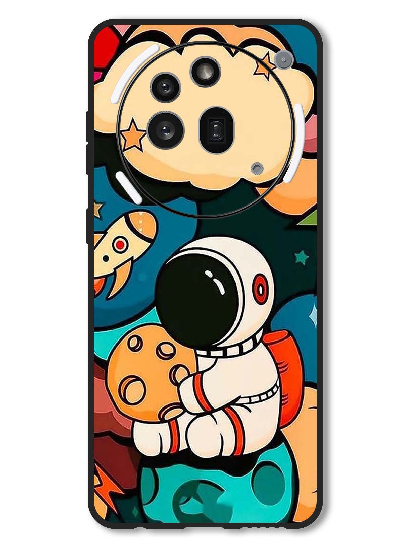 Theodor Case Compatible with Nothing Phone 3a Pro Protection Shockproof Bumper Cover Astronaut Cheese - Image 1
