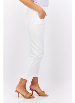 Gloria Vanderbilt Women Slim Fit  Stretchable Capri Jeans, White  - Image 4