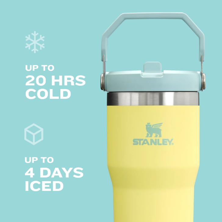 Stanley IceFlow 2.0 Flip Straw Tumbler with Handle 30 oz | Twist On Lid and Flip Up Straw | Leak Resistant Water Bottle | Insulated Stainless Steel | BPA-Free | Toast - Image 3