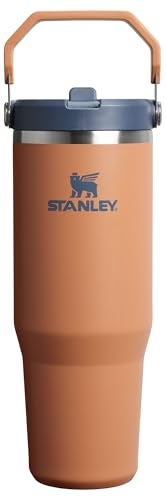 Stanley IceFlow 2.0 Flip Straw Tumbler with Handle 30 oz | Twist On Lid and Flip Up Straw | Leak Resistant Water Bottle | Insulated Stainless Steel | BPA-Free | Toast - Image 1