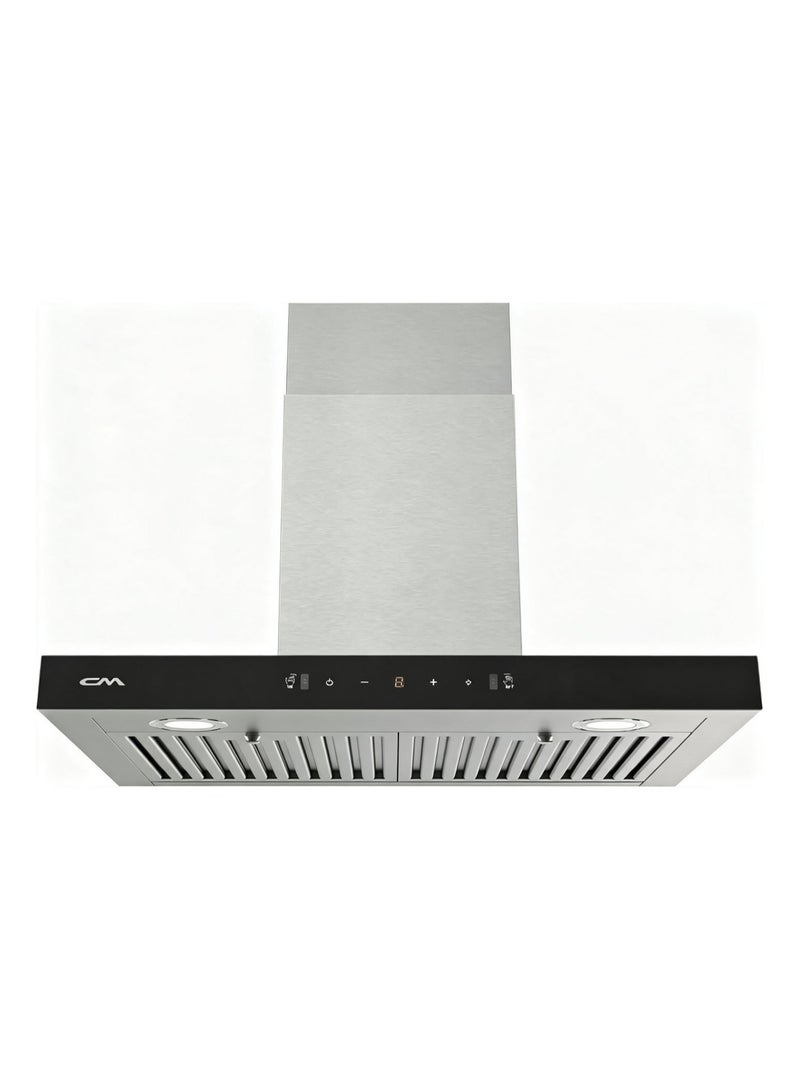 CM FLORENCE 90,WALL MOUNTEF HOOD 90cm SILVER, HAND SENSOR, RANGE HOOD, 3 SPEEDS, TOUCH SWITCH 2 X 3 LAYERS ALUMINUM FILTER, 150 MM OUTLET CARBON FILTER - Image 1