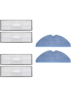 Roborock S7 Black Compatible Spare Hepa Filter and Mop-6 Pieces
