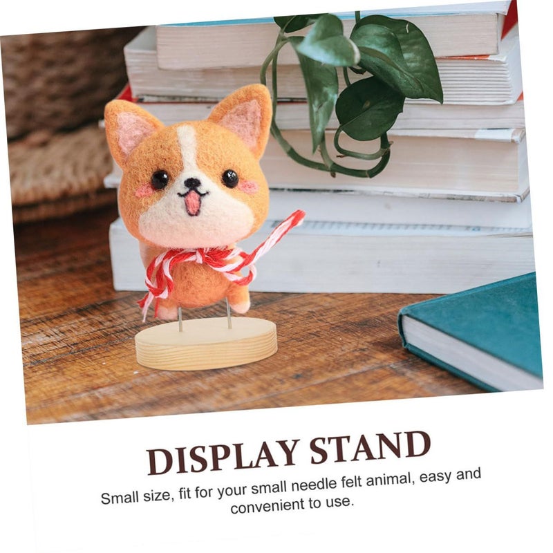 Wooden Doll Display Stand 6 Pack Compact Stable Holder for Crochet Dolls - Image 4