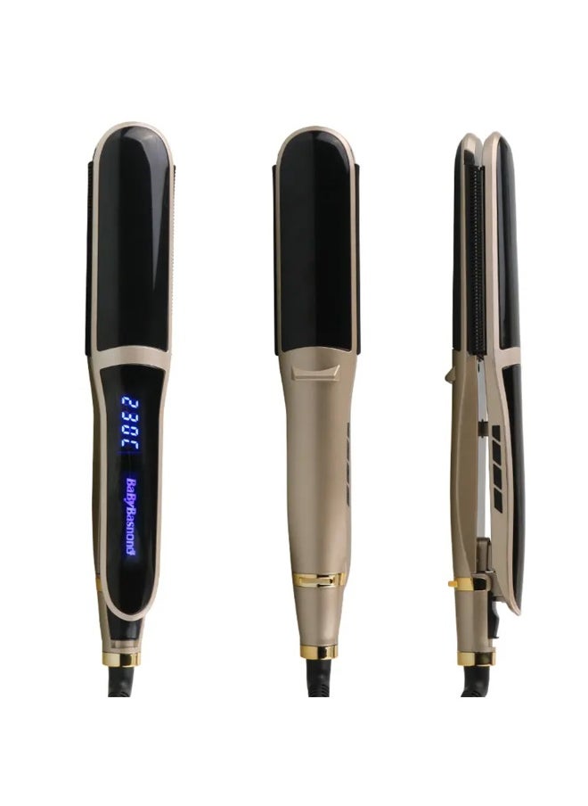 Generic - Professional hair straightener BA-401, with plate technology coated with nourishing oils and keratin effect, digital screen to display temperature, fast heating, lightweight and easy to use, professional design ideal for home or salon use - Image 1