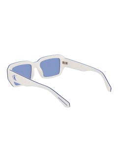 Calvin Klein Jeans Unisex Rectangular Sunglasses - CKJ23602S-100-5319 - Lens Size: 53 Mm  - Image 3