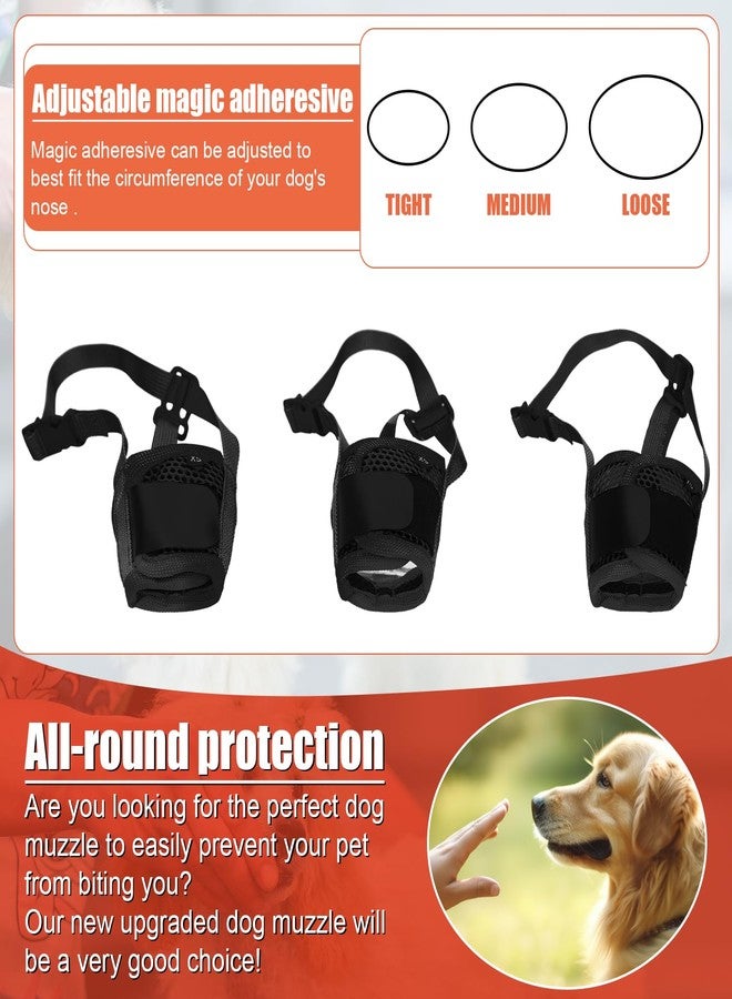 PEUTIER Muzzle for Dog, Soft Small Pet Mesh Muzzle with Stable Head Bar Design Dog Anti Barking Muzzle Dog Muzzle to No Bite Bark Stop Chewing, Keeping Quite in Public Dogs Gift (Black) - Image 4