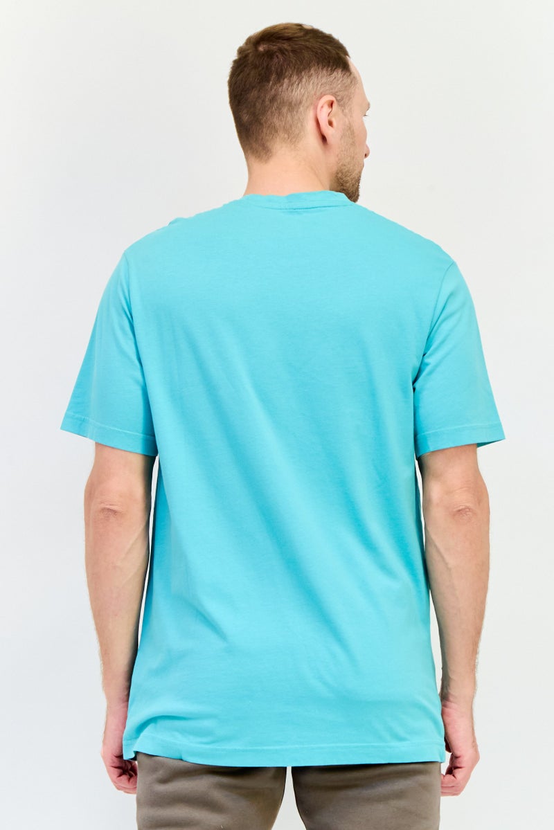 Reebok تي شيرت رياضي للرجال بأكمام قصيرة، خارجي، لون أخضر نعناعي - Image 4