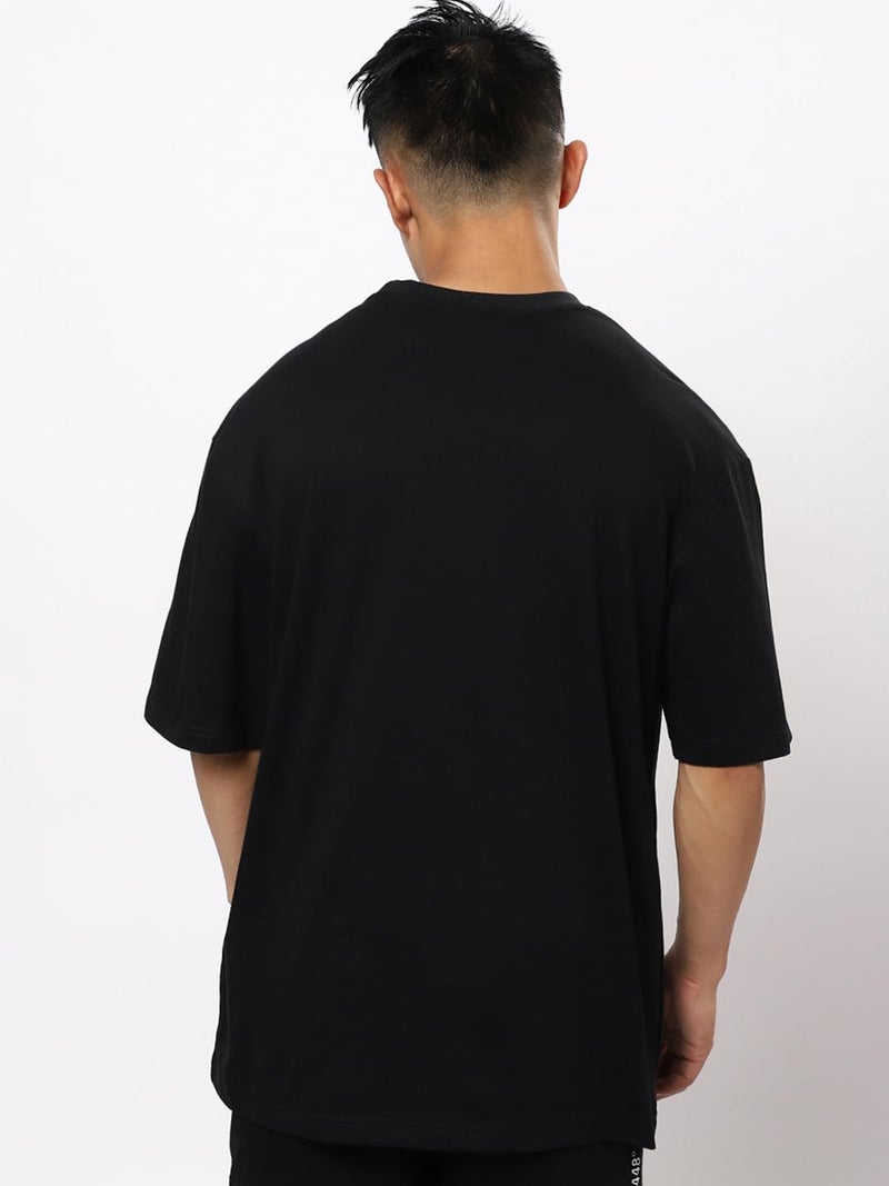 Bewakoof Men's Spider Blend Graphic Printed 100% Cotton T-Shirt - Oversized, Round Neck, Half Sleeve - Image 3