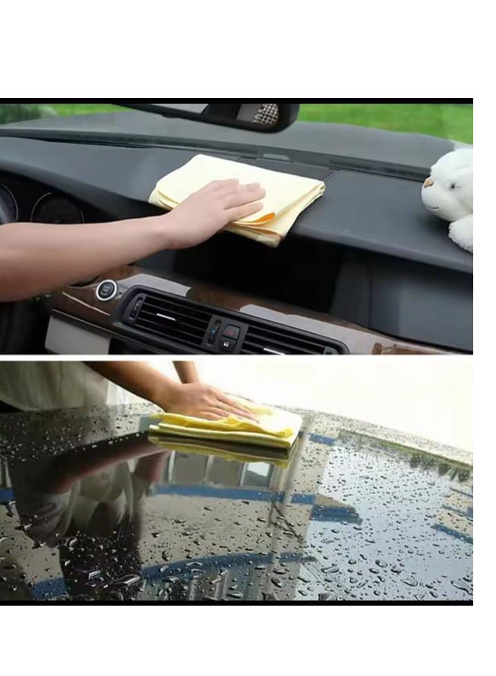 منشفة تنظيف من الشمواه للسيارة / 5 قطع - Image 4