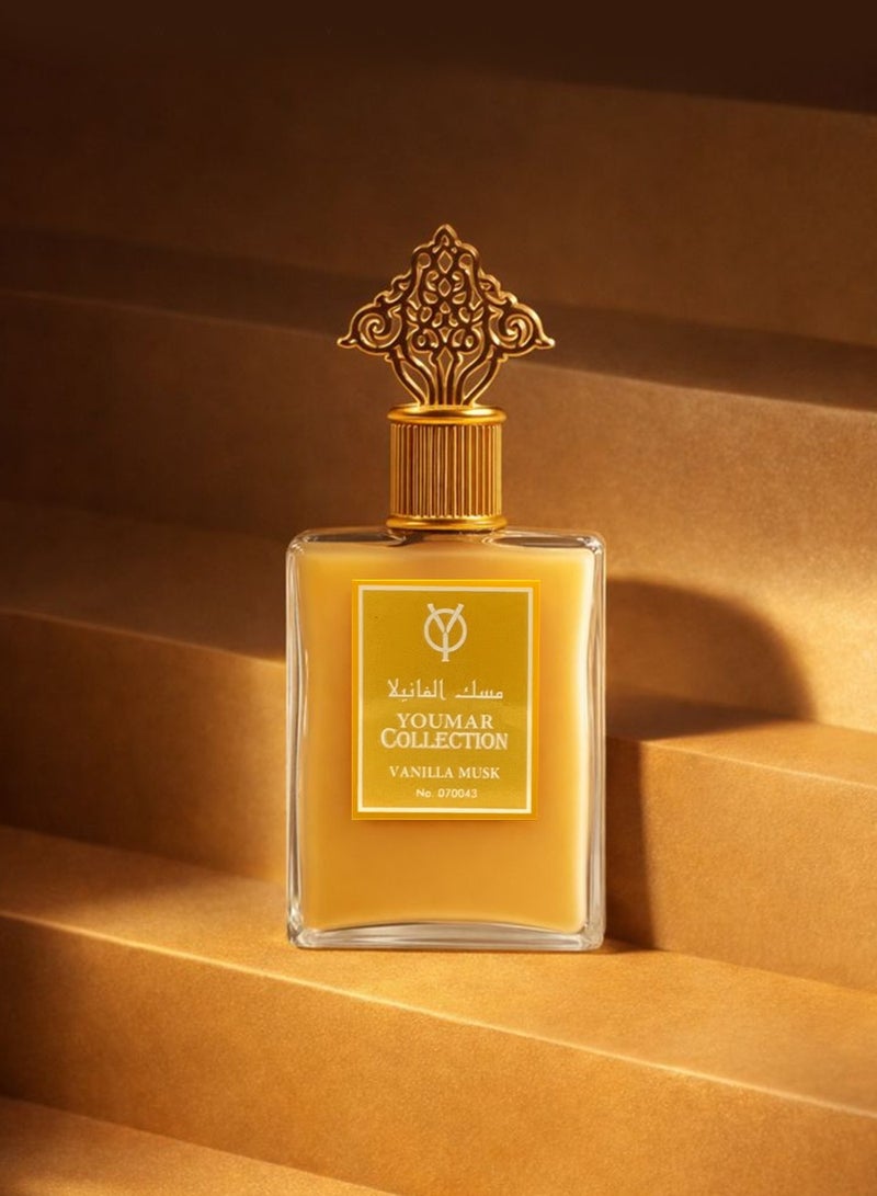 Youmar Collection No. 0043 Vanilla Musk Eau de Cologne Unisex 100ml Long-Lasting Sweet, Powdery & Musky Perfume - Image 3