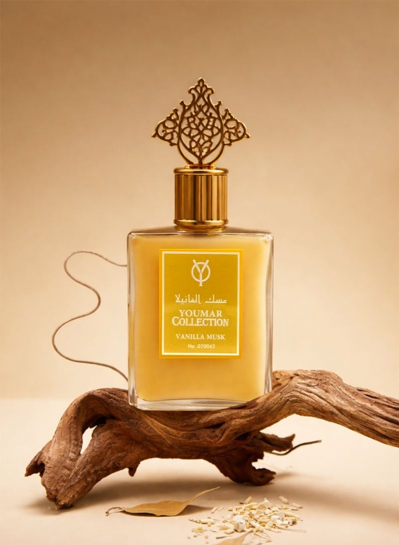 Youmar Collection No. 0043 Vanilla Musk Eau de Cologne Unisex 100ml Long-Lasting Sweet, Powdery & Musky Perfume - Image 2
