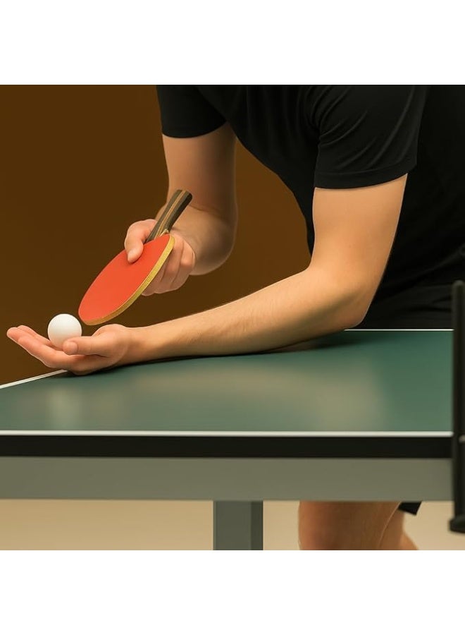 كرات تنس الطاولة - عبوة من 6 كرات تنس طاولة - خفيفة الوزن ومتينة بدون درزات بيضاء كبيرة الحجم لألعاب الكرنفال والحفلات - Image 5