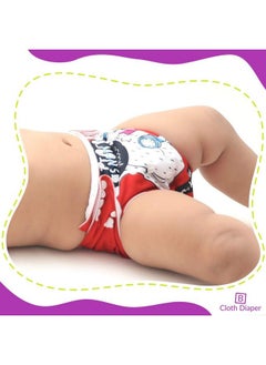 BEMBIKA Cloth Diapers For Babieswashable Reusable Cloth Diaper Ll Sizes Adjustable With 5 Layer Bamboo Charcoal Insert (Driving Cat)  - Image 5