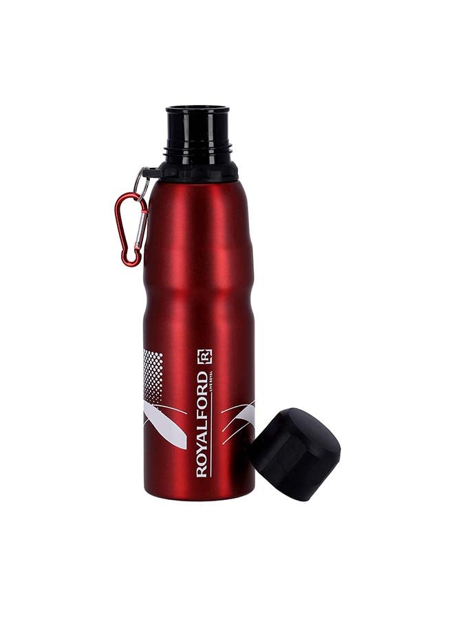 Royalford Stainless Steel Sport Bottle 750ml Red - Image 2