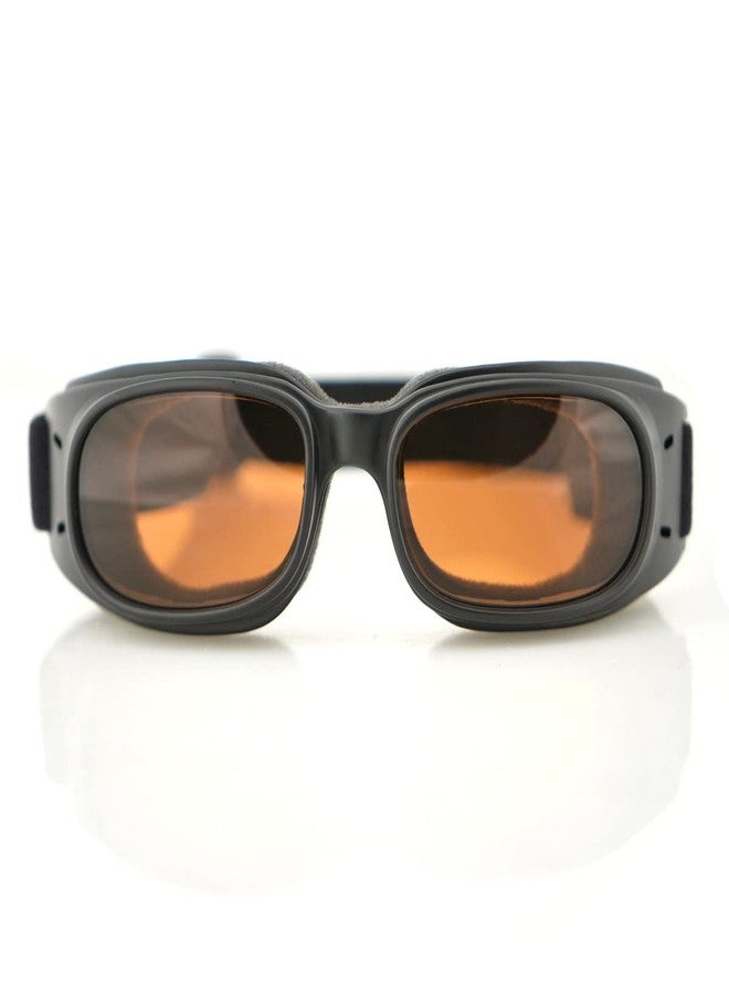 Bobster ® Piston, Matte Black Frame, Amber Lens - Image 5