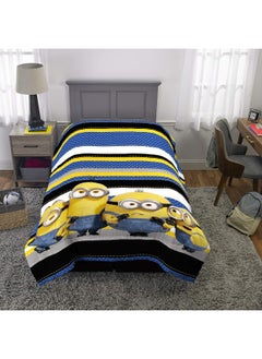 Franco Franco Kids Bedding Super Soft Reversible Comforter, Twin/Full Size 72" x 86", Despicable Me Minions  - Image 5