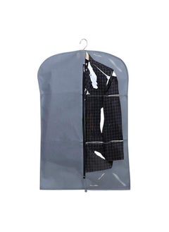 Kuber Industries Kuber Industries Half Transparent Blazer Cover|Suit covers with zip for Men, Women|Cloth Organizer for Wardrobe|Transparent Window & Premium Zipper|Pack of 4 (Grey)  - Image 3