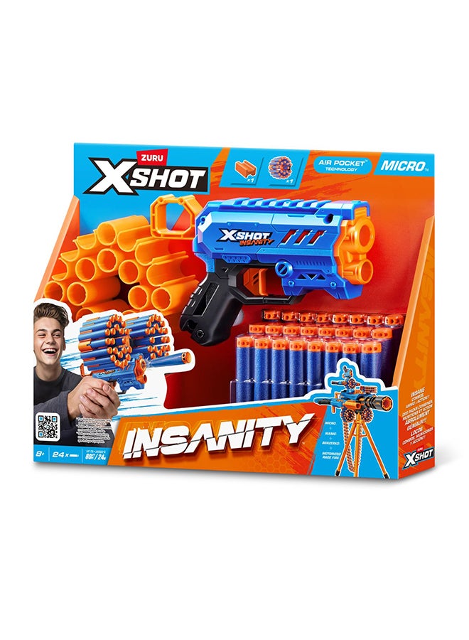 X-Shot بلاستر ميكرو إكس شوت إنسانتي مع 24 سهم - Image 1